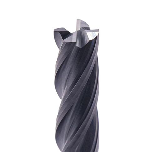 High Performance Solid Carbide Long End Mill - AlCrN Coated, Variable Helix, 4 Flute, 5/16" Cutting Diameter, 5/16" Shank Diameter, 1-5/8" Length of Cut, 4" Overall Length, Square End in Kuwait