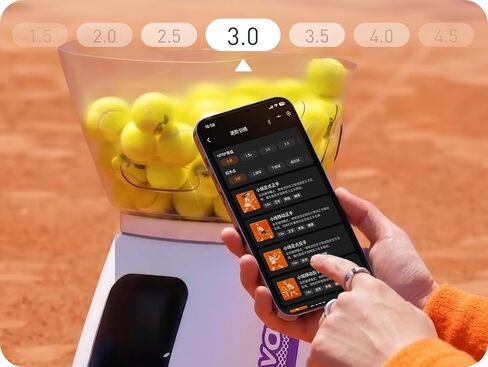 Veva P3 Pro Tennis Ball Machine | AI Coach, Structured NTRP Training, 140-Ball Capacity, 81 MPH, Voice Control,High Speed for Advanced Players in Kuwait