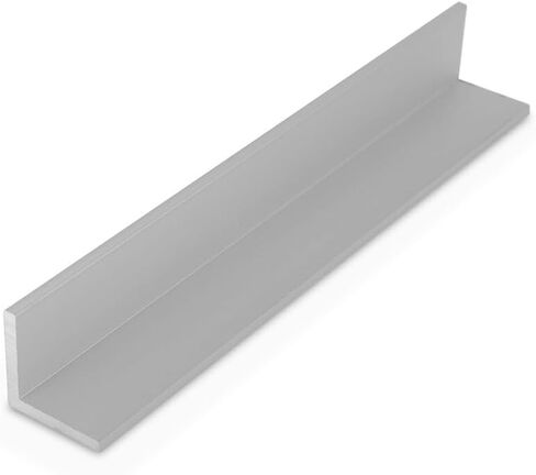 Outwater Industries 90 Degree Extruded Angle Alu749-S Satin Finish 1''X 1''X 1/8'' Aluminum Angle Moulding 46 Inch Lengths (Pack of 3) in Kuwait