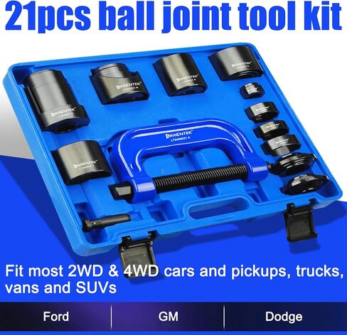 21pcs ball consist press وأداة إزالة المفصل U ، خدمة مفصل الكرة العلوية والسفلية الشاقية لشاحنة Light Car 2WD 4WD in Kuwait