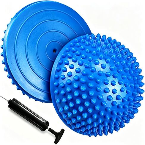 2pcs قرون القنفذ التوازن ، والبثور بيلاتيس الكرة ، ونصف قبب اللياقة البدنية spiky للأطفال البالغين الرياضة ، وتدليك القدم ، والتدريب على الاستقرار ، وعلاج موازنة العضلات ، والمهارات الحركية لليوغا ممارسة الرياضية in Kuwait