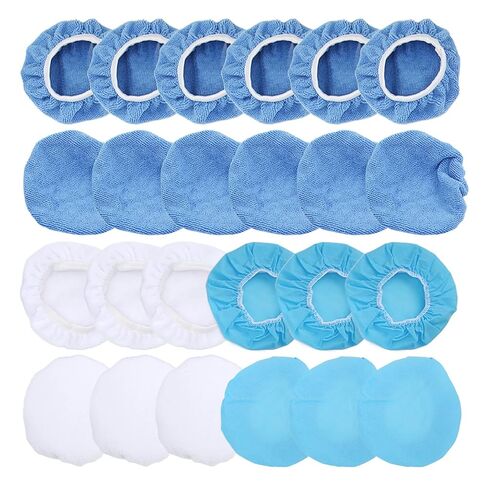 Polishing Bonnet Set, Premium Microfiber Nonwoven Cotton Buffing Pads, Car Polishing Pads, 6in 150mm 24 Packs, Ideal for Car Motorcycle Boat Waxing in Kuwait