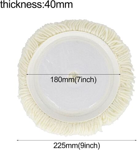 Wool Polishing Pad 9 Inch 225mm Soft Bonnet for Furniture Car Metal Finishing with Pneumatic or Electric Polisher in Kuwait