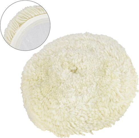 Wool Polishing Pad 9 Inch 225mm Soft Bonnet for Furniture Car Metal Finishing with Pneumatic or Electric Polisher in Kuwait