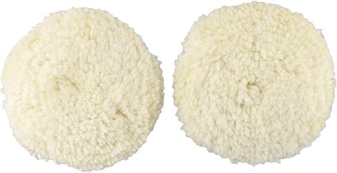 2PCS 7 Inch 180mm Soft Wool Polishing Bonnet Pads for Furniture Car Metal Fine Buffing Wheels for Compatible with Electric Pneumatic Grinders White in Kuwait