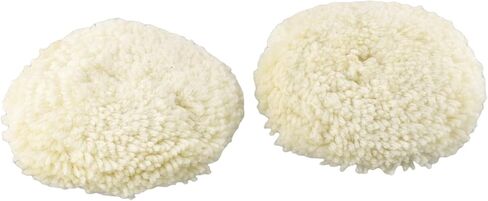 2PCS 7 Inch 180mm Soft Wool Polishing Bonnet Pads for Furniture Car Metal Fine Buffing Wheels for Compatible with Electric Pneumatic Grinders White in Kuwait