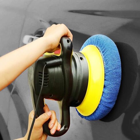 12 Packs Car Polisher Waxer Bonnet Set, High Elasticity Microfiber Polishing Buffing Pads for Car Truck Motorcycle Boat Yacht in Kuwait