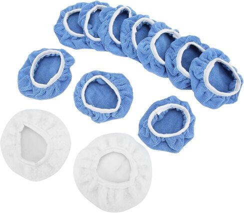 12 Packs Car Polisher Waxer Bonnet Set, High Elasticity Microfiber Polishing Buffing Pads for Car Truck Motorcycle Boat Yacht in Kuwait