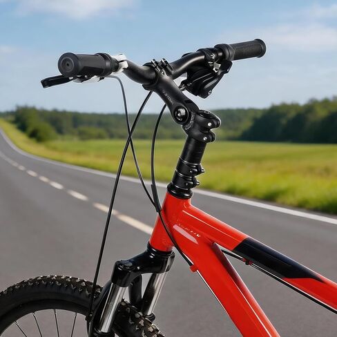 Adjustable Bike Stem Riser, 150mm Rise, Anti-Rust Aluminum Alloy,28.6mm Bike Fork Stem Fit 31.8mm Handlebar Stem with ±60° Angle for Mountain, Road, E-Bike & BMX in Kuwait