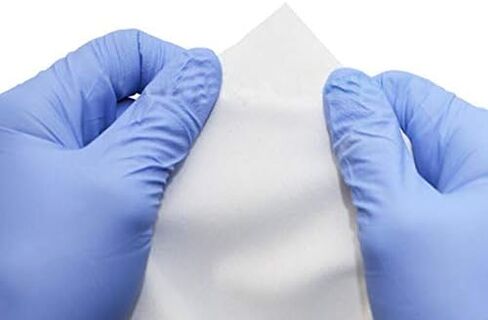 150 pcs/bag, 12''x12', Clean room wiper,100% Polyester LCD PCB Cleanroom wipe,double-knit cleanroom cloth no-run interlock pattern in Kuwait