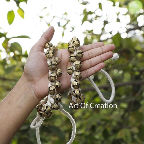 Art Of Creation Kathak Dancing Ghungroo Anklet Pair 25+25 Bell Classical Dancers Musical Instrument Bharatnatayam Ghungru 50 Big Bell Dancing Ghungroo in Kuwait