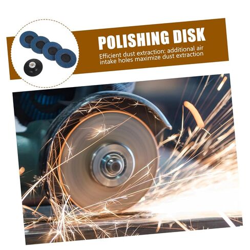 3-inch Flap Sanding Wheels Set for Drill with 40/60/80/120 Grits, Includes Rubber Backing Pad and Straight Shank, Flat Grinding Disc for Industrial Polishing and DIY Abrasive in Kuwait