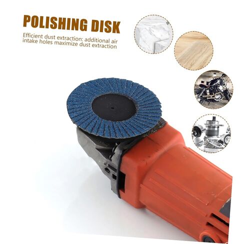 3-inch Flap Sanding Wheels Set for Drill with 40/60/80/120 Grits, Includes Rubber Backing Pad and Straight Shank, Flat Grinding Disc for Industrial Polishing and DIY Abrasive in Kuwait