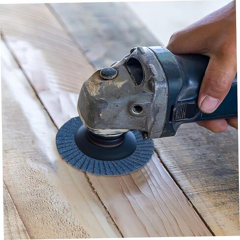 3-inch Flap Sanding Wheels Set for Drill with 40/60/80/120 Grits, Includes Rubber Backing Pad and Straight Shank, Flat Grinding Disc for Industrial Polishing and DIY Abrasive in Kuwait