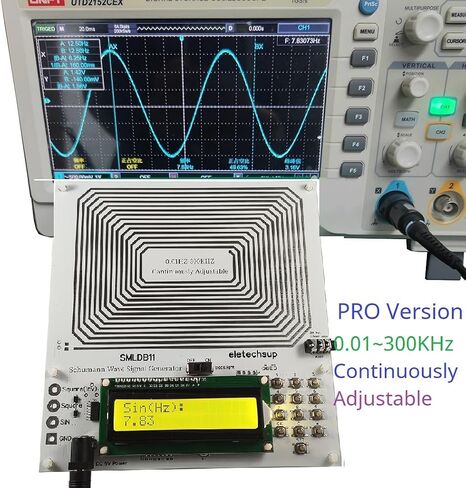PRO Version 0.01Hz~300KHz 7.83Hz Continuously Adjustable Schumann Resonance Ultra-Low Pulse Square Wave Solfeggio Frequency Generator in Kuwait