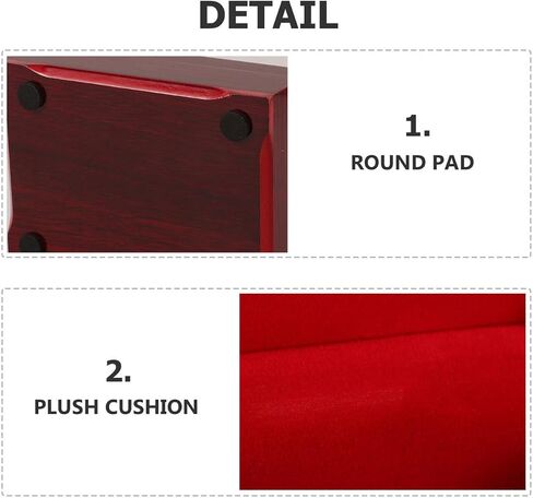 SUPVOX Vintage Wooden Poker Storage Case Elegant Wooden Box for Playing Cards for Desktop Organization and Packaging and Easy to Use in Kuwait