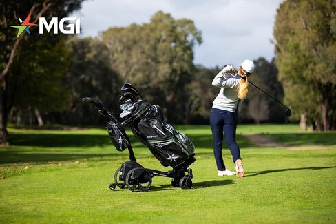 MGI Zip Navigator Electric Golf Cart - 36 Hole Battery - Remote Control - (Drink, Umbrella, & GPS Phone) in Kuwait