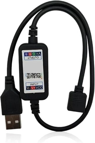 وحدة تحكم RGB LED 4 Pin USB 5V DC 5-24V وحدة تحكم بالموسيقى مناسبة لـ 5050 2835 3528 RGB Led Light مع LED باهتة (USB 5V) in Kuwait