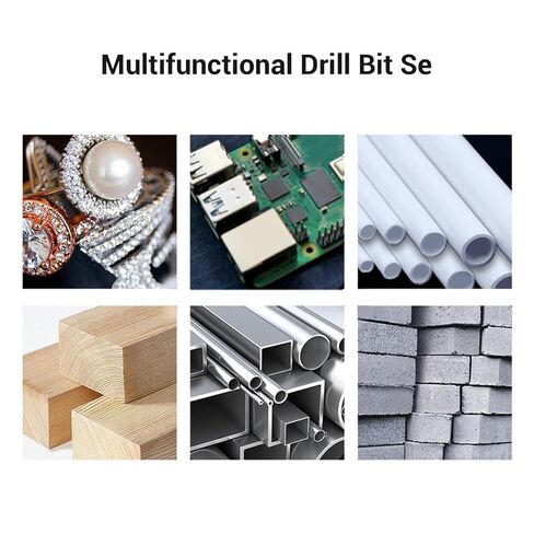 6PCS JM Z22 Mini Drill Bits High Speed Steel Spiral Precision Set Compatible with Hand Twist Mini Electric Drills for Jewelry Beeswax Amber Bracelet Drilling in Kuwait