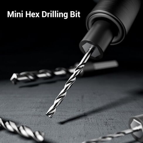 6PCS JM Z22 Mini Drill Bits High Speed Steel Spiral Precision Set Compatible with Hand Twist Mini Electric Drills for Jewelry Beeswax Amber Bracelet Drilling in Kuwait