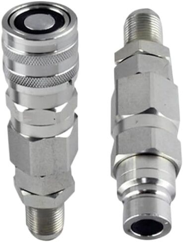 Hydraulic Quick Connect Coupler Set FEM-502-10BMF FEM-501-10BMF Compatible With Skid Steer Loader 463 553 753 763 in Kuwait