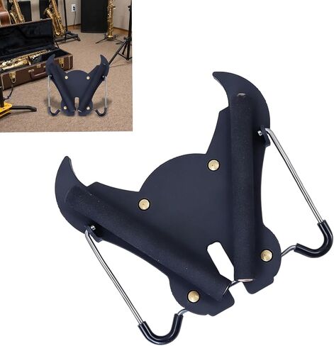 Bulls Head Shape Saxophone Holder Sax Folding Tripod Stand Bracket Woodwind Instrument Accessories Enduring Portable Saxophone Stand in Kuwait