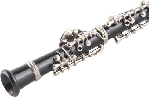 دبوس بروش Oboe، بروش آلة موسيقية مصغرة أنيقة بلمسة نهائية لامعة، يأتي مع صندوق تخزين، مثالي لمحبي الموسيقى in Kuwait