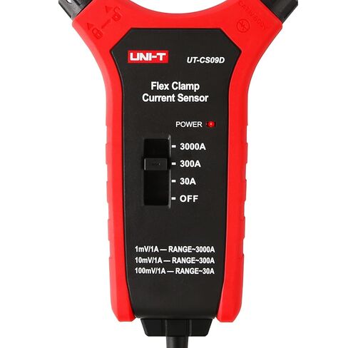 UNI-T Flexible Current Probe UT-CS09D, 18" Flex Clamp, 0.1A Resolution, 3000A Current Paired with UT208B / UT206B Digital Clamp Meter, 500Hz Frequency Response, 1-Meter Drop Durability in Kuwait