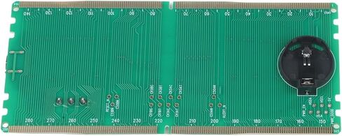بطاقة اختبار الذاكرة DDR5 مع مؤشرات LED، ومصدر طاقة مزدوج لأداة تشخيص فتحة ذاكرة الوصول العشوائي، واختبار إصلاح اللوحة الأم لسطح المكتب والخادم (أخضر) in Kuwait