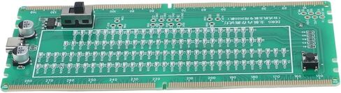 بطاقة اختبار الذاكرة DDR5 مع مؤشرات LED، ومصدر طاقة مزدوج لأداة تشخيص فتحة ذاكرة الوصول العشوائي، واختبار إصلاح اللوحة الأم لسطح المكتب والخادم (أخضر) in Kuwait