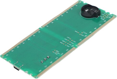 بطاقة اختبار الذاكرة DDR5 مع مؤشرات LED، ومصدر طاقة مزدوج لأداة تشخيص فتحة ذاكرة الوصول العشوائي، واختبار إصلاح اللوحة الأم لسطح المكتب والخادم (أخضر) in Kuwait