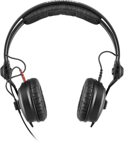 سماعات رأس سنهايزر HD 25 بلس سلكية مغلقة من الخلف، لون أسود، حزمة مع حامل سطح المكتب in Kuwait
