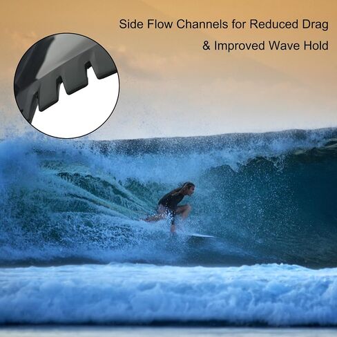 7" Paddle Board Fin Repalcement, Nylon Fiberglass Reinforced, No-Tool Installation, New Single Fin for Inflatable SUPs, Surfboard, Stand-up Paddleboard, Longboard. in Saudi Arabia