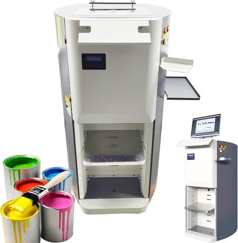 Computerized Automatic Paint Tinting Dispenser Equipment, 110V Paint Dispensing Machine, 16 colorant canisters, 50ML Pump capacity, Automatic Ink Coating Dispenser for Water-based colorants in Kuwait