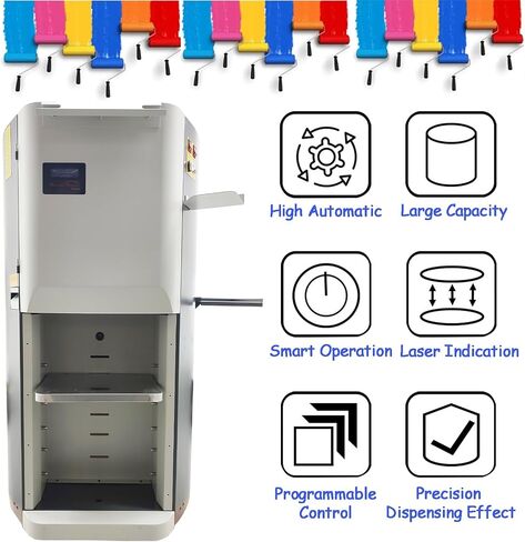 Computerized Automatic Paint Tinting Dispenser Equipment, 110V Paint Dispensing Machine, 16 colorant canisters, 50ML Pump capacity, Automatic Ink Coating Dispenser for Water-based colorants in Kuwait