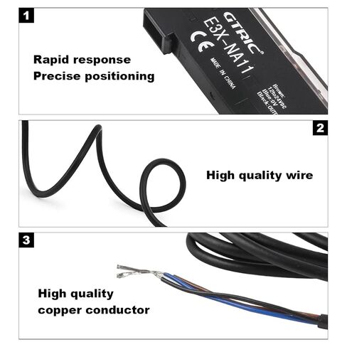 E3X-NA11 Fiber Optic Amplifier Sensor, Photoelectric Switch, Long-Distance Optical Communications in Kuwait