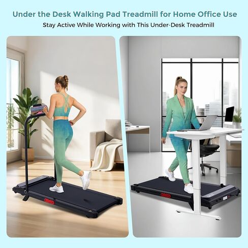 Portable Walking Pad Treadmill with Incline, 0.6-7.6MPH Mini Walking Treadmills for Home Small,3.0HP Electric Treadmill for Exercising, Small Treadmills with Handle Bar, 350 LB Capacity in Kuwait