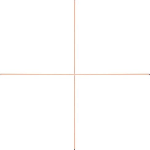 2pcs Copper Tubing for Crafts, round Copper Sticks with 3mm Diameter and 0.5mm Wall Thickness, Easy to Cut and Practical Metal Rods for Crafting Projects in Kuwait