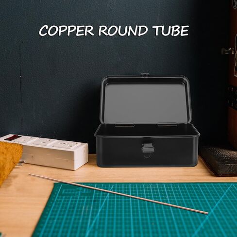 2pcs Copper Tubing for Crafts, round Copper Sticks with 3mm Diameter and 0.5mm Wall Thickness, Easy to Cut and Practical Metal Rods for Crafting Projects in Kuwait