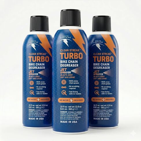 White Lightning Clean Streak Turbo Bike Chain Degreaser, 18oz in Kuwait