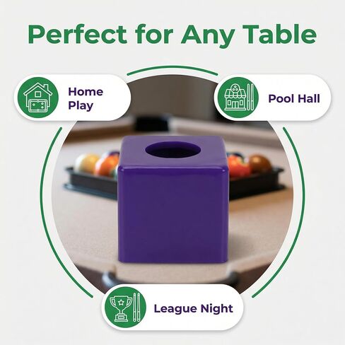 Portable Billiard Chalk Holder with Finish for Cue Chalk Protection and Convenient Table Use in Kuwait