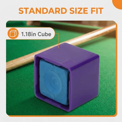 Portable Billiard Chalk Holder with Finish for Cue Chalk Protection and Convenient Table Use in Kuwait