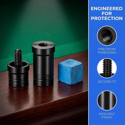 3/8x10 Pool Cue Joint Protector, Billiard Cue Stick Thread Caps in Kuwait