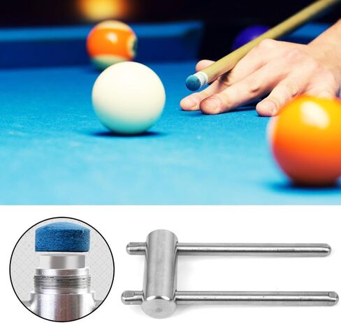 Steel Billiard Cue Tip Press Tool – 14mm Arc Shaper Billiard Cue Tip Presser Shaper Snooker Stick Tip Compressor for Round Snooker Cue Stick in Kuwait