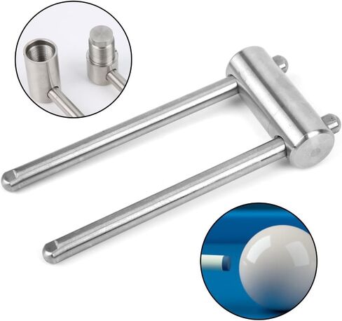 Steel Billiard Cue Tip Press Tool – 14mm Arc Shaper Billiard Cue Tip Presser Shaper Snooker Stick Tip Compressor for Round Snooker Cue Stick in Kuwait