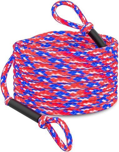 60FT 6K Boat Tow Rope for Tubing, 1-6 Riders Heavy Duty Floating Tube Tow Rope, Pull Rope for Towable Tubes & Water Sports in Kuwait