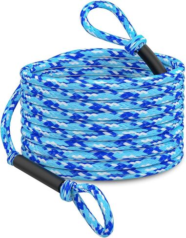 60FT 6K Boat Tow Rope for Tubing, 1-6 Riders Heavy Duty Floating Tube Tow Rope, Pull Rope for Towable Tubes & Water Sports in Kuwait
