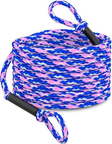 60FT 6K Boat Tow Rope for Tubing, 1-6 Riders Heavy Duty Floating Tube Tow Rope, Pull Rope for Towable Tubes & Water Sports in Kuwait