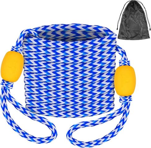 SELEWARE Heavy-Duty 60FT Boat Tow Rope for Tubing, Floating Tube Tow Rope, Durable Watersports Ski Rope for Wakeboarding, Water Skiing & Kneeboarding in Kuwait