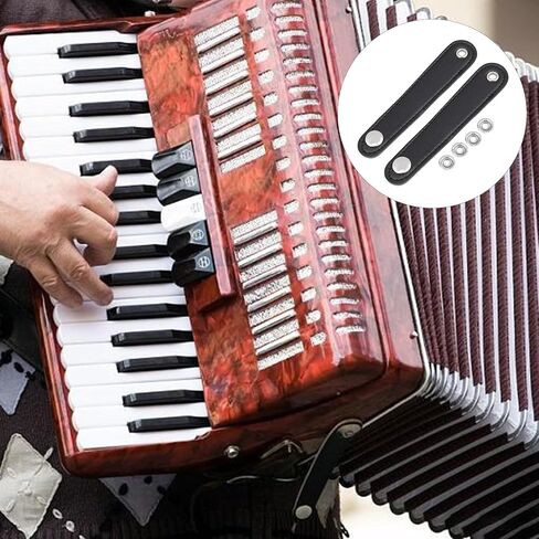 14x2.5cm Adjustable PU Leather Accordian Bellows Straps for Bass Accordion Shoulder Pack of 2 in Kuwait